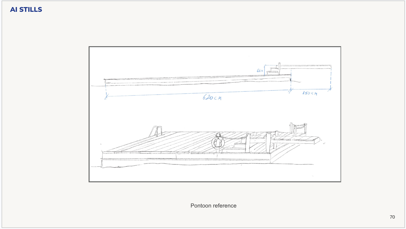 Pontoon set-build reference sketch